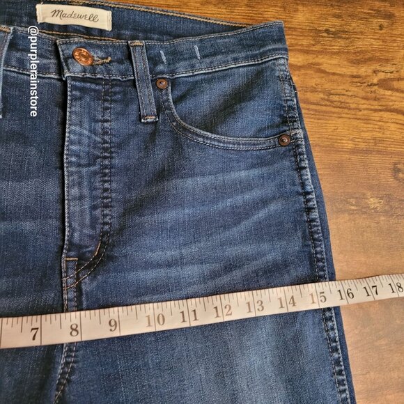 Madewell Jeans 28 Skinny 10" High Rise Medium Dark Wash Tummy Control Stretch - Picture 8 of 12
